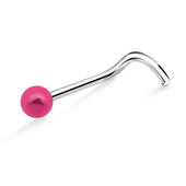 1.8mm Enamel Ball Curved Nose Stud NSKB-845E